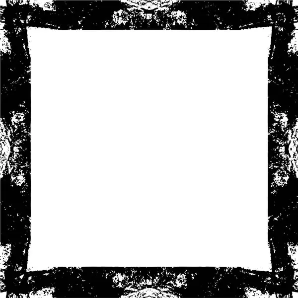 Černá Grunge Hranice Budovat Bílém Pozadí — Stockový vektor