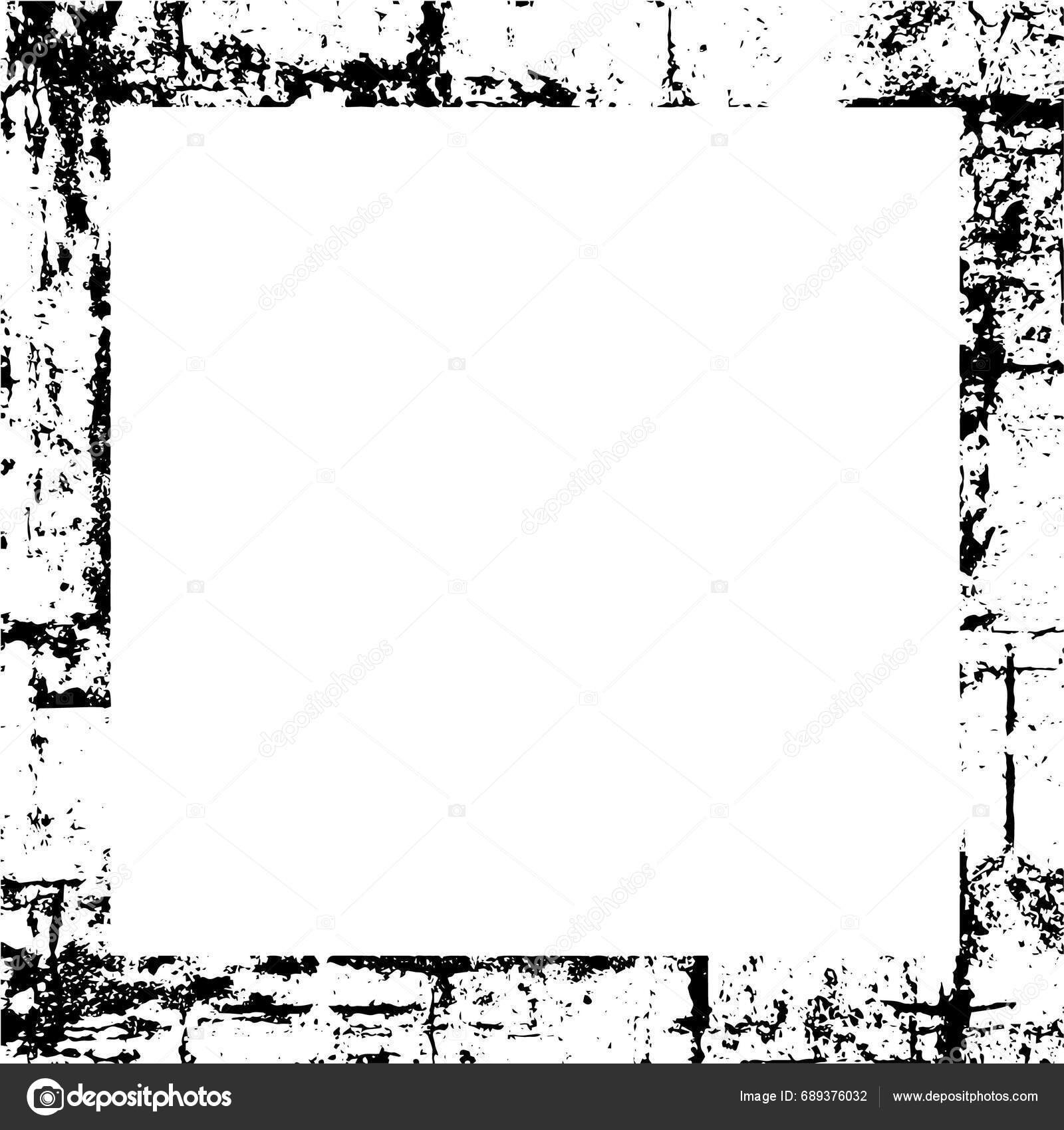 Vector Grunge Frame Black White Background Stock Vector by ©Toluk 689376032