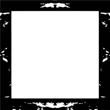 beyaz arkaplanda siyah mozaik çerçeve