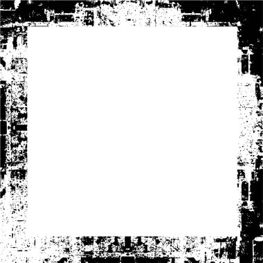 Beyaz arkaplanda soyut grunge çerçeve.