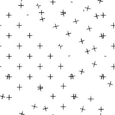 Grunge üst üste biniyor. Soyut siyah-beyaz vektör arkaplanı. Çatlaklarda, noktalarda, noktalarda kirli desenli tek renkli vintage yüzey.