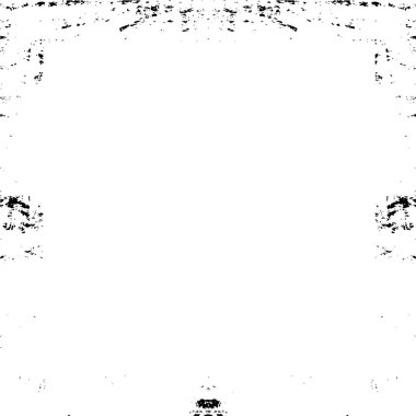 Kartpostallar için grunge çerçeve, paket. Tek renkli tasarım. vektör illüstrasyonu