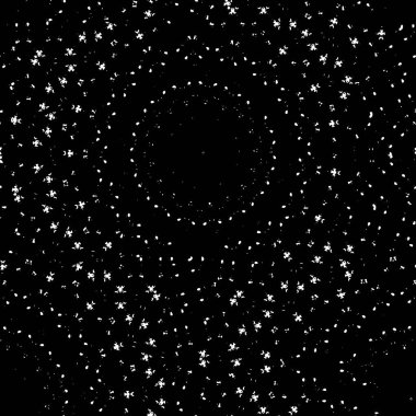 Siyah zemin üzerinde kar taneleri olan kusursuz soyut desen