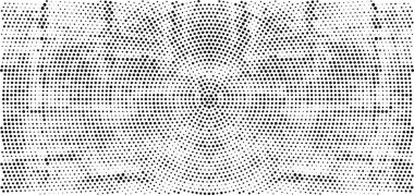 Yarım ton. Grunge arkaplan dokusu. Noktalı desen. Dokuları üst üste koy. Vektör grunge şablonu. Yardım tasarımı. Tehlike noktaları tasarım elemanı. pop
