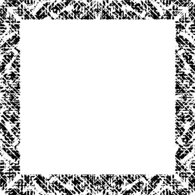 Beyaz arkaplan ile Grunge sınır çerçevesi
