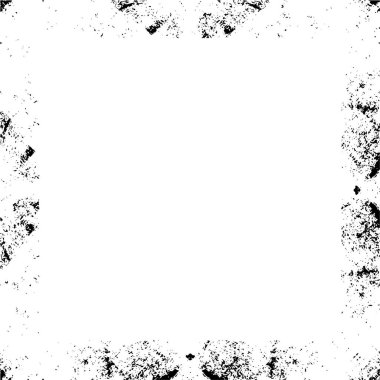 Beyaz arkaplan ile Grunge sınır çerçevesi