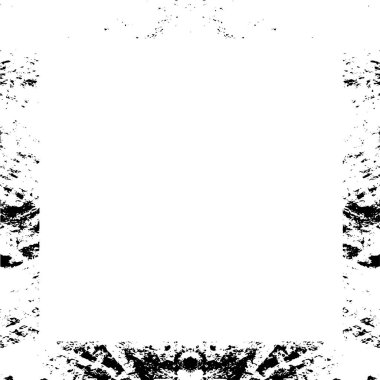 Sert siyah beyaz çerçeve. Grunge 'un geçmişi. Soyut doku etkisi. Vektör İllüstrasyonu.