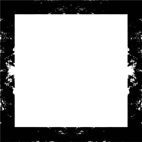 Černá Mozaika Rám Bílém Pozadí — Stockový vektor