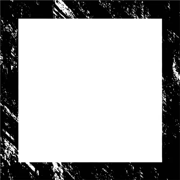 Grunge Rám Černými Geometrickými Tvary — Stockový vektor