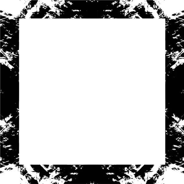 Grunge Frame Postcards Wrapping Monochrome Design Vector Illustration — Stock Vector
