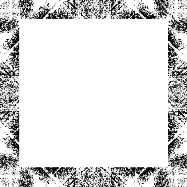 Grunge Rand Frame Met Witte Achtergrond — Stockvector