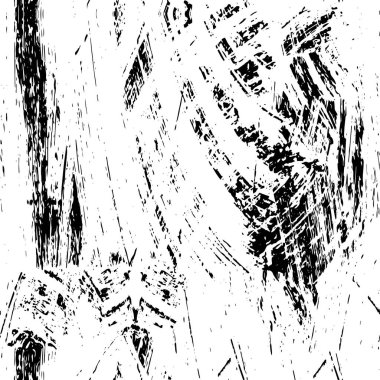 Çizik ve çiziklerle dolu siyah beyaz bir arka plan. Soyut vektör illüstrasyonu.