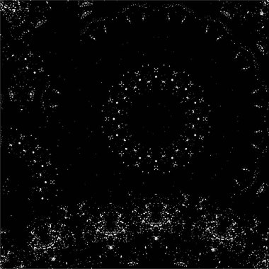 Soyut el çizimi siyah ve beyaz desenli kusursuz doku..