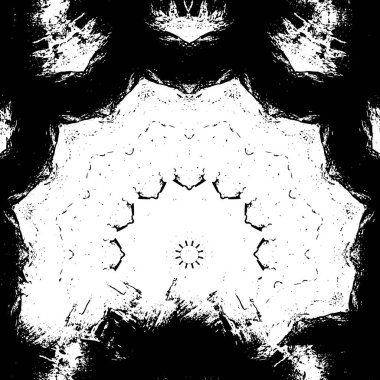 Kusursuz çiçek deseni. Siyah beyaz arka plan. monokrom vektör illüstrasyonu. 