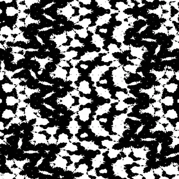 Textura Sin Costuras Con Abstracto Dibujado Mano Blanco Negro Patrón — Archivo Imágenes Vectoriales