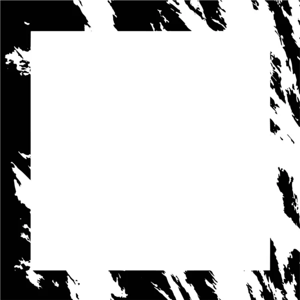 Zwart Wit Monochroom Verweerd Frame — Stockvector