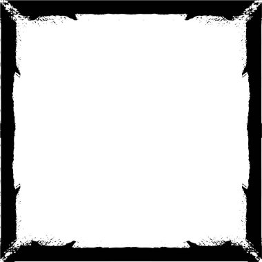 siyah ve beyaz tek renkli yıpranmış çerçeve 