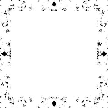 Vektör grunge çerçevesi. Metnin ya da resmin için boş olan eski kağıt. 