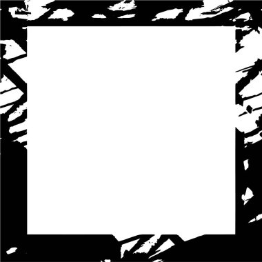 siyah ve beyaz olarak sıkıntılı çerçeve  