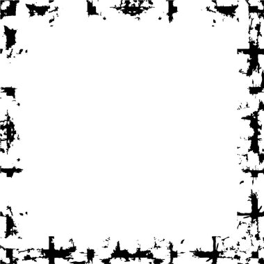 Mürekkepli kusursuz bir çerçeve. grunge dokusu