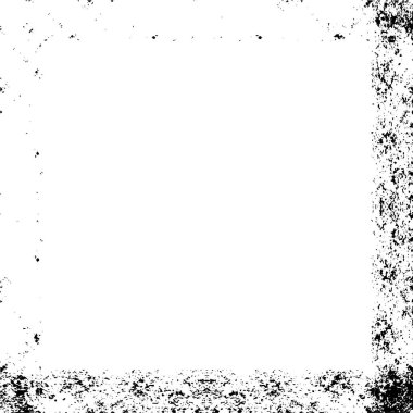 Sert siyah beyaz çerçeve. Grunge 'un geçmişi. Soyut doku etkisi. Vektör İllüstrasyonu. 