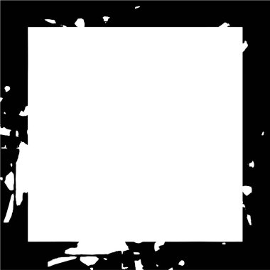 siyah ve beyaz monokrom eski çerçeve, klasik yıpranmış arka plan