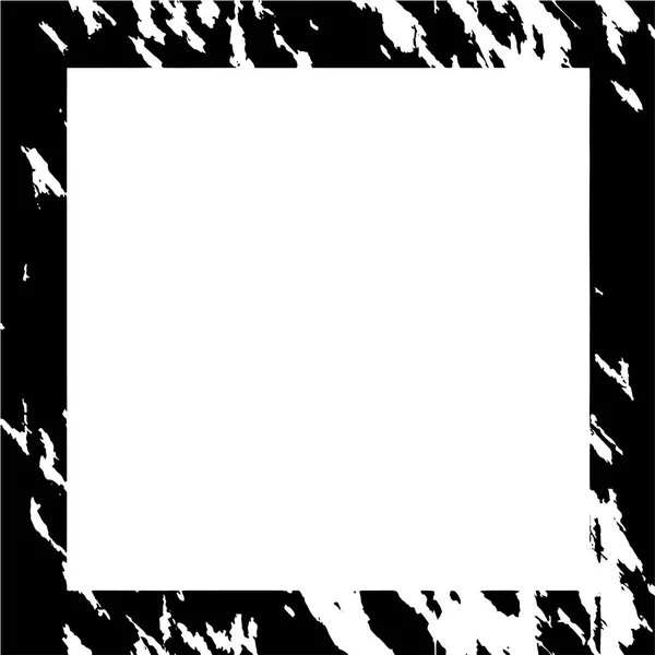 Marco Angustiado Blanco Negro — Archivo Imágenes Vectoriales