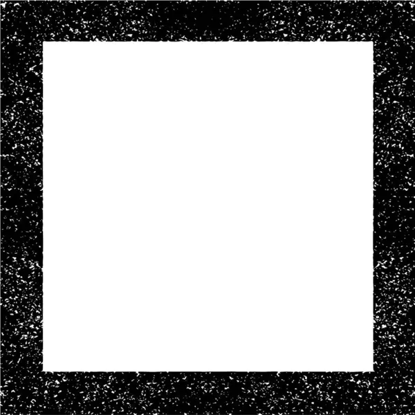 Грубая Черно Белая Рамка Гранж Фок Абстрактный Текстурированный Эффект Векторная — стоковый вектор