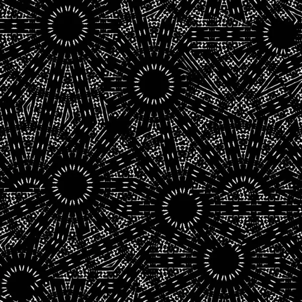 Черно Белый Декоративный Фон Дизайна Векторная Иллюстрация — стоковый вектор