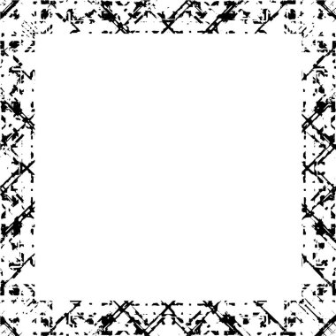 Çatlamış betondan oluşan sıkıntılı çerçeve 