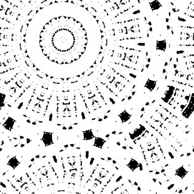 siyah ve beyaz geometrik mandala arkaplanı