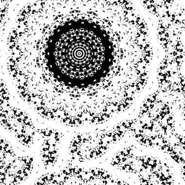 siyah ve beyaz geometrik mandala arkaplanı