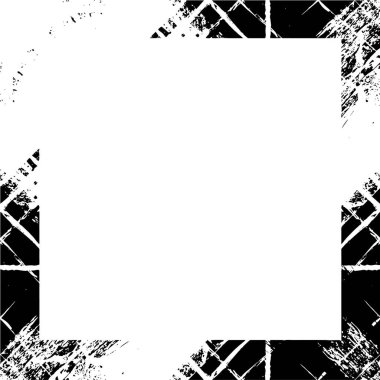 siyah ve beyaz monokrom eski grunge vintage eskimiş çerçeve soyut antika desenli retro desenli 