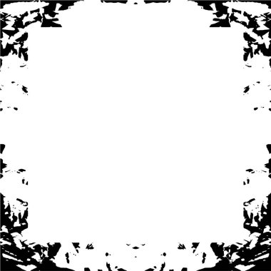 Siyah beyaz dokuda sıkıntılı çerçeve arkaplanı 