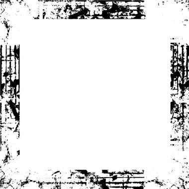 Siyah beyaz dokuda sıkıntılı çerçeve arkaplanı 