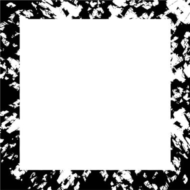 Siyah beyaz dokuda sıkıntılı çerçeve arkaplanı 