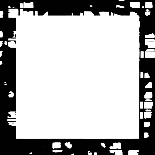 Abstract Zwart Wit Kader Vectorillustratie — Stockvector