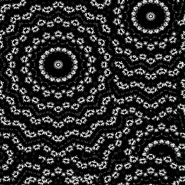 Ein Schwarz Weißer Abstrakter Hintergrund Mit Kreisförmigem Design — Stockvektor