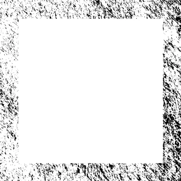 Cadre Recouvrement Détresse Béton Fissuré — Image vectorielle