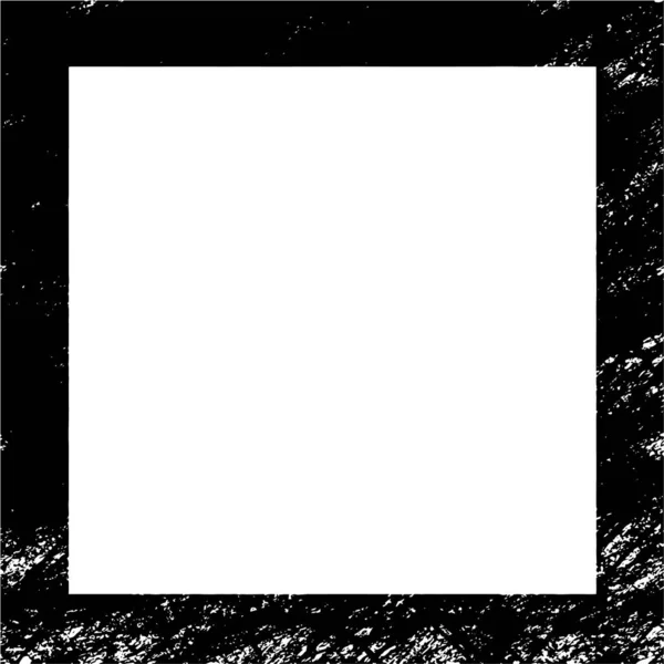 Černá Bílá Monochromatický Starý Grunge Vintage Ošlehaný Rám Abstraktní Starožitné — Stockový vektor