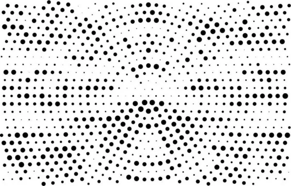 Grunge Zwart Wit Patroon Van Inktcirkels Vector Illustratoin — Stockvector