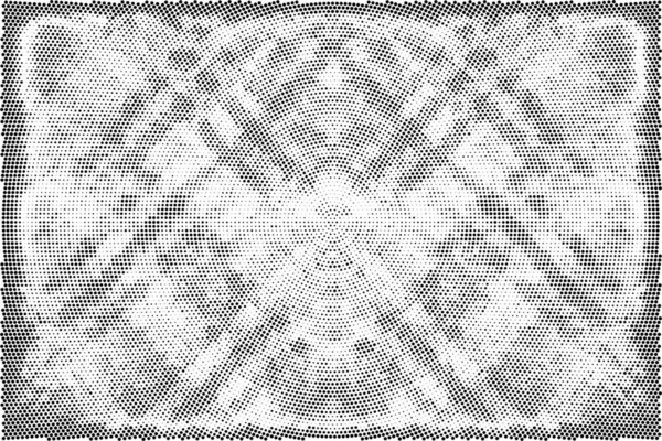 Grunge Schwarz Und Weiß Muster Von Tintenkreisen Vektorillustration — Stockvektor