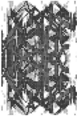 Küçük kareli soyut siyah beyaz arkaplan.