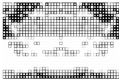 kare piksel mozaik arkaplan, vektör illüstrasyonu