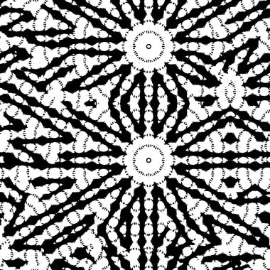 siyah ve beyaz geometrik mandala arkaplanı