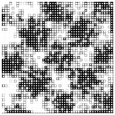 Kare dikdörtgen elementlerle soyut arkaplan. vektör kare deseni