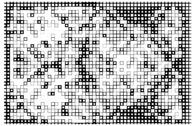 Küçük kareli soyut siyah beyaz arkaplan.