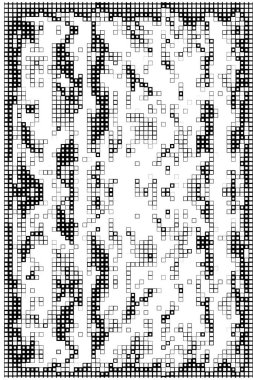 Küçük kareli soyut siyah beyaz arkaplan.