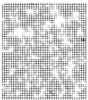 piksel mozaik yarım ton arkaplan, vektör illüstrasyonu