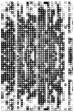 Küçük kareli soyut siyah beyaz arkaplan.